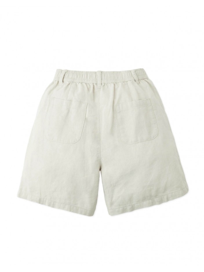 Aryan Cotton-Linen Pull-On Shorts