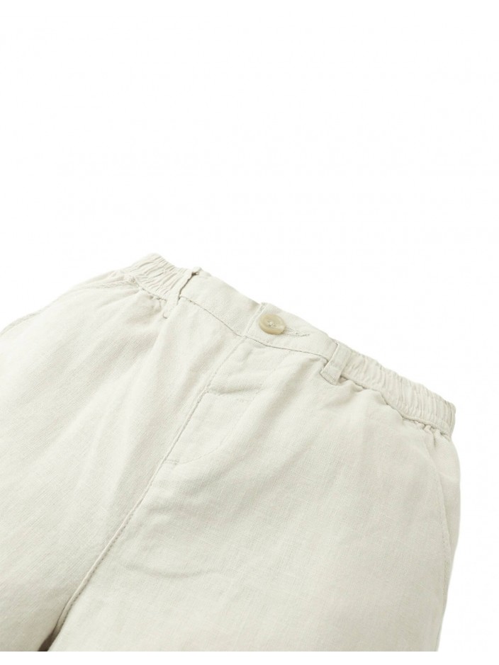Aryan Cotton-Linen Pull-On Shorts
