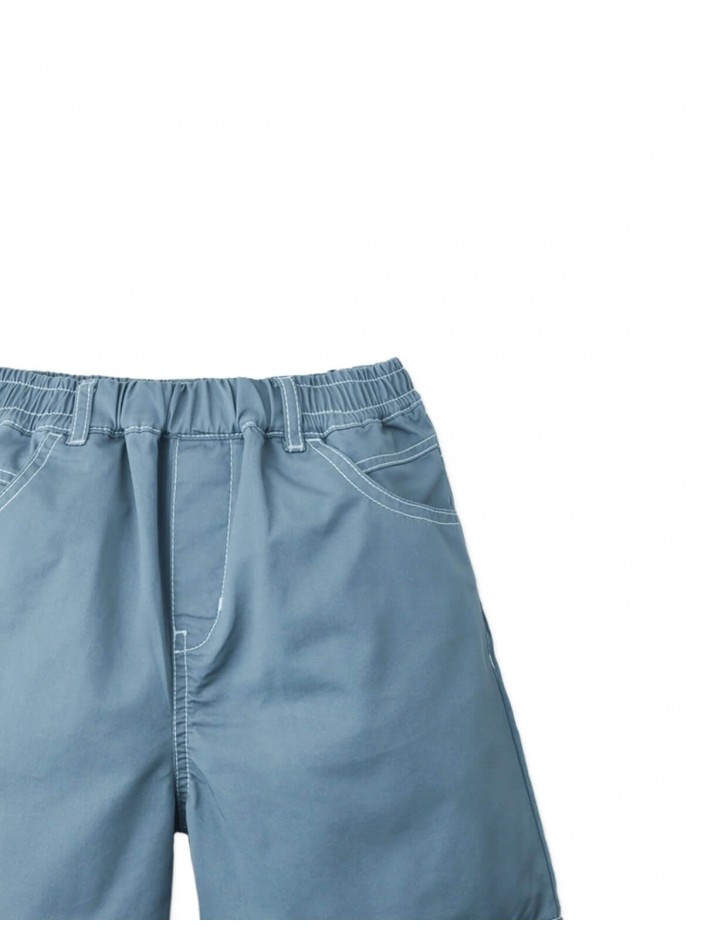 Michi Contrast-Stitch Pull-On Bermuda Shorts