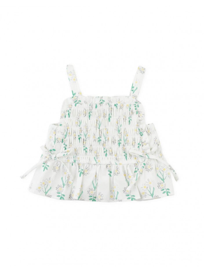 Baby Ayesha Daisy Print Peplum Top and Pants Set