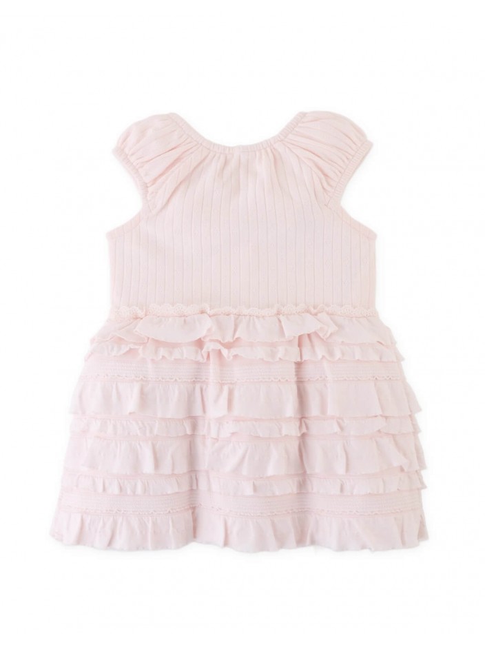 Baby Ruffled Playsuit with Rosette Appliqué