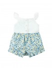 Baby Button-Down Top and Floral Print Playsuit