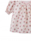Baby Olivia Floral Printed Dress with Cross-Stitch Embroidery on Quilted Yoke