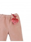 Baby Bessie Pants with Scallop- Embroidered Hem, Ruffles, and Hand- Embroidered Velvet Heart Plushie