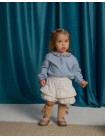 Baby Verena Tiered Ruffled Shorts with Embroidered Lace Trims