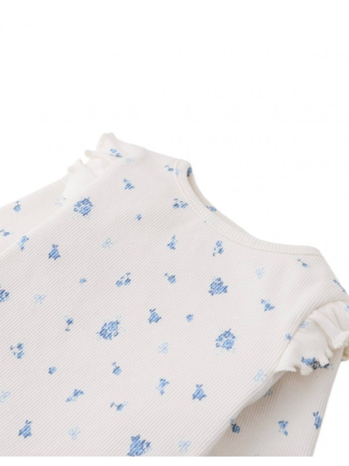 Baby Drusilla Tee with Ruffled Shoulders