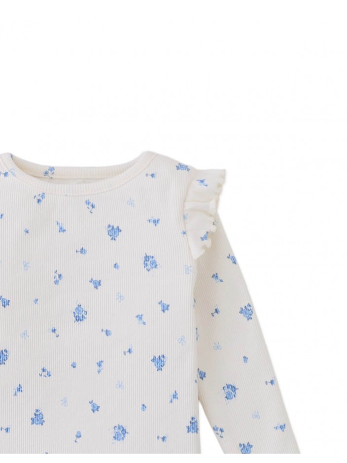Baby Drusilla Tee with Ruffled Shoulders