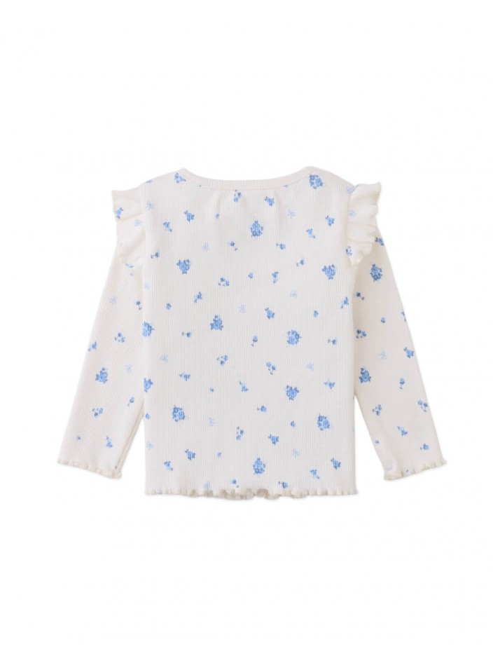 Baby Drusilla Tee with Ruffled Shoulders