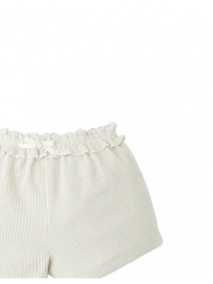 Baby Nica Pointelle Shorts with Smocked Waist