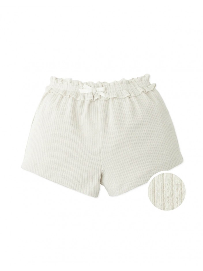 Baby Nica Pointelle Shorts with Smocked Waist