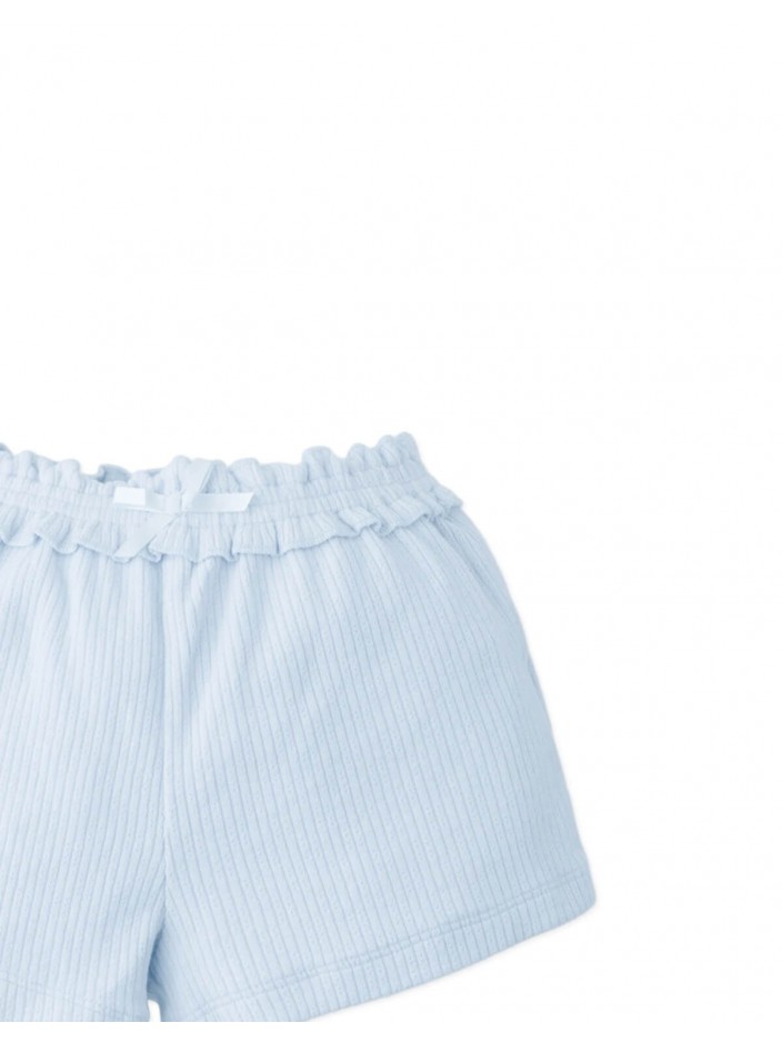Baby Nica Pointelle Shorts with Smocked Waist