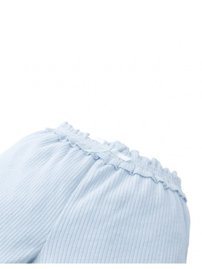 Baby Nica Pointelle Shorts with Smocked Waist