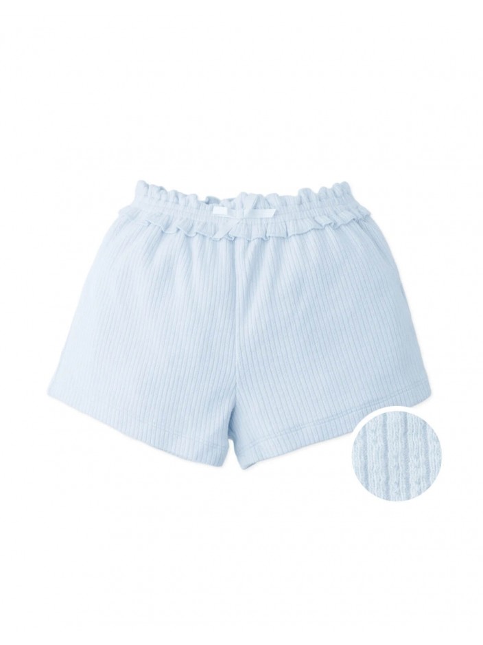 Baby Nica Pointelle Shorts with Smocked Waist