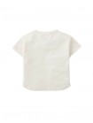 Baby Shea Curved Hem Graphic Tee in Toast and Butter