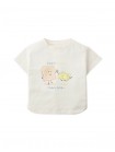 Baby Shea Curved Hem Graphic Tee in Toast and Butter