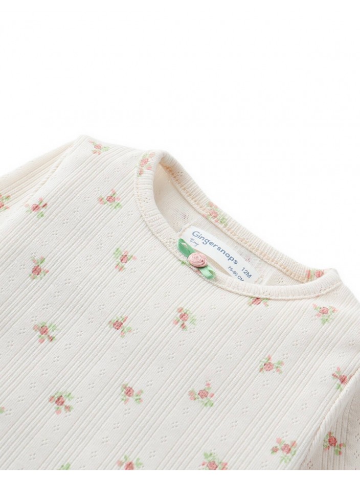 Baby Tess Floral Pointelle Shirt