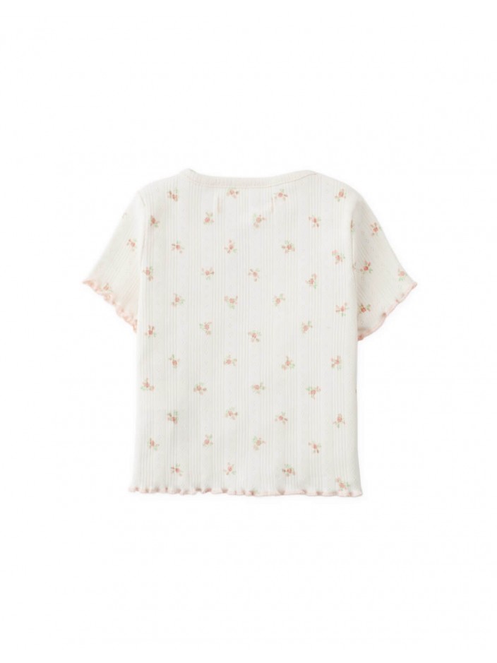 Baby Tess Floral Pointelle Shirt