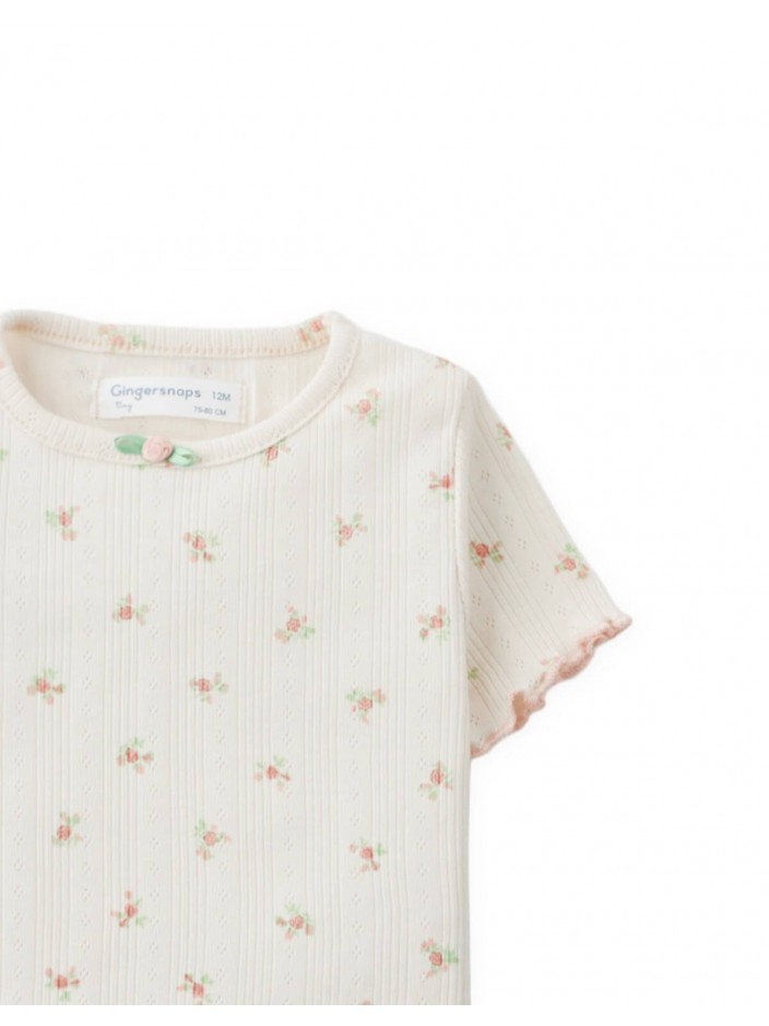 Baby Tess Floral Pointelle Shirt