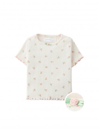 Baby Tess Floral Pointelle Shirt