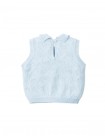 Baby Gianna Monogram Pointelle Knit Sleeveless Top