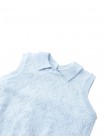 Baby Gianna Monogram Pointelle Knit Sleeveless Top
