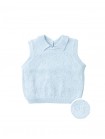 Baby Gianna Monogram Pointelle Knit Sleeveless Top