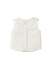 Baby Rowan Sleeveless Blouse with Petal Collar
