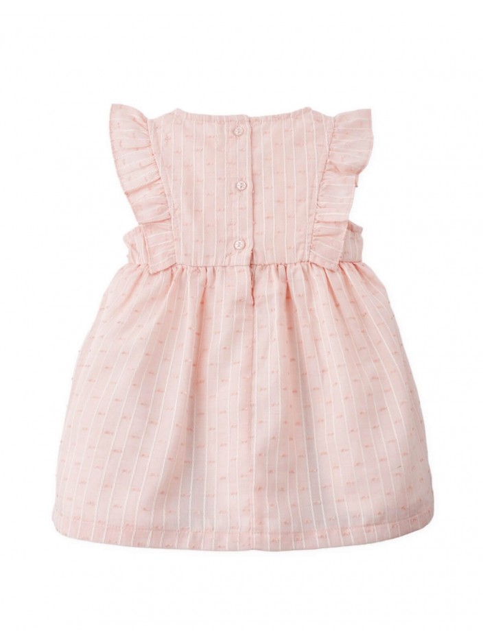 Baby Marlowe Crochet Flower Ruffle Sleeve Dress