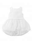 Baby Oriana Bubble Dress with Ribbed Bodice and Floral Appliqués