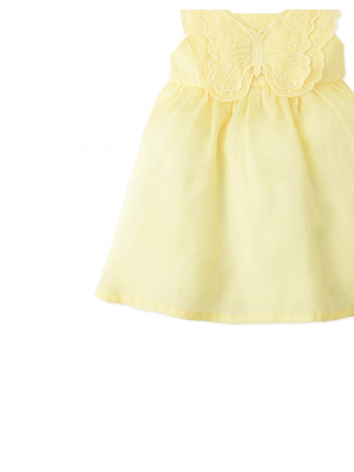 Baby Catalina Dress with Butterfly Appliqué