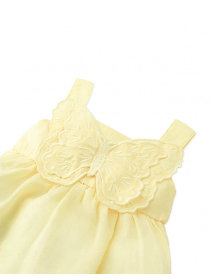 Baby Catalina Dress with Butterfly Appliqué