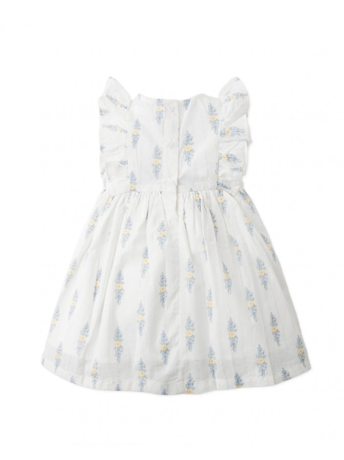 Baby Mavis Floral Smocked Dress with Ruffle Sleeves