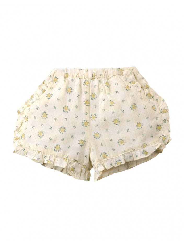 Baby Yvaine Floral Ruffled Top and Shorts Set