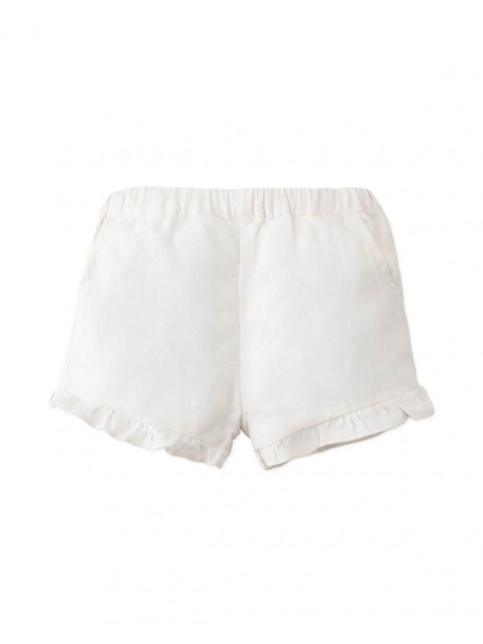 Baby Reverie Floral Smocked Blouse and Ruffled Shorts Set