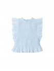 Baby Genevieve Smocked Blouse and Floral Ruffled Shorts Set