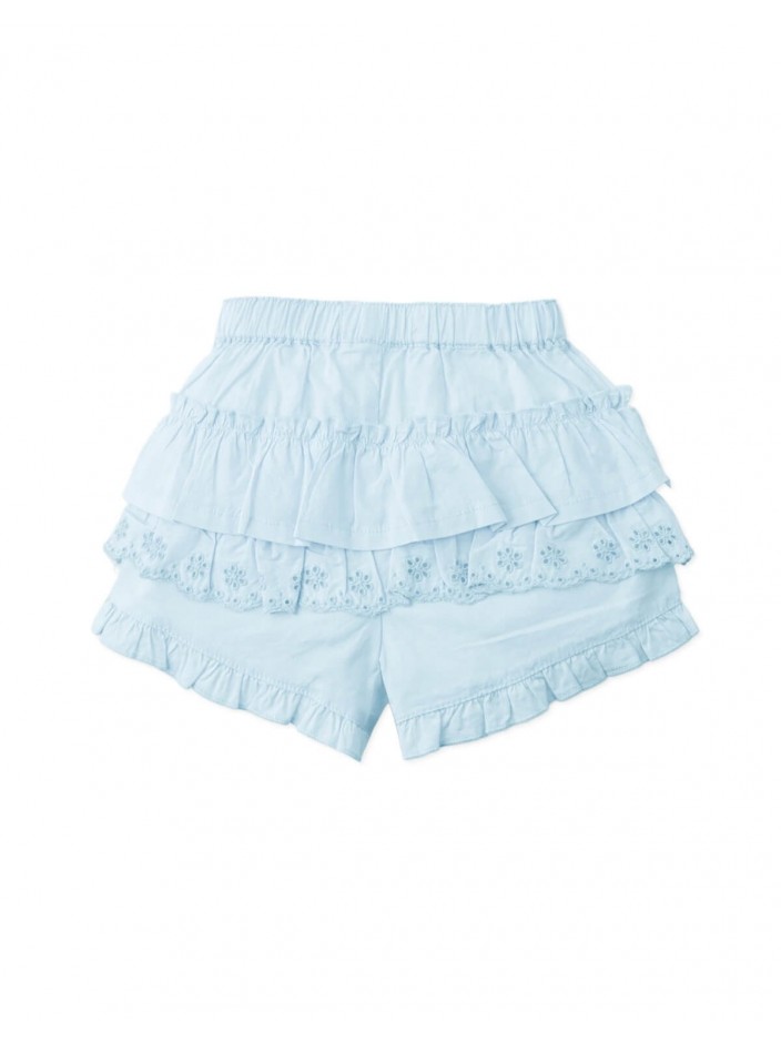 Baby Lara Tiered Skort with Lace Trim