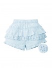 Baby Lara Tiered Skort with Lace Trim