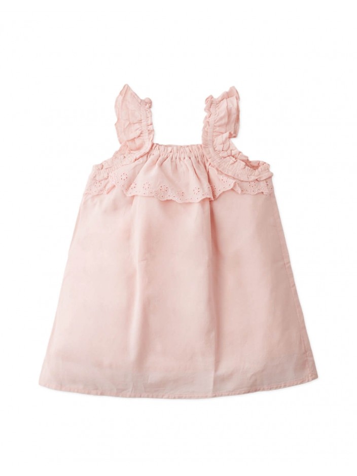 Baby Kyra Embroidered Ruffle Sleeve Dress