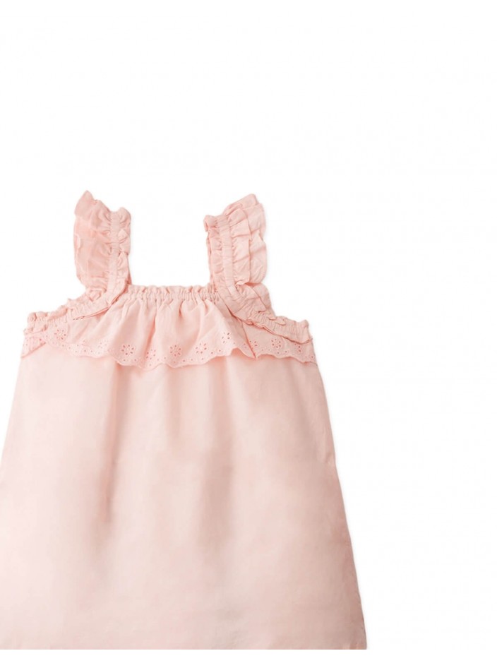 Baby Kyra Embroidered Ruffle Sleeve Dress