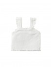 Baby Millie Pointelle Top and Floral Ruffle Shorts Set