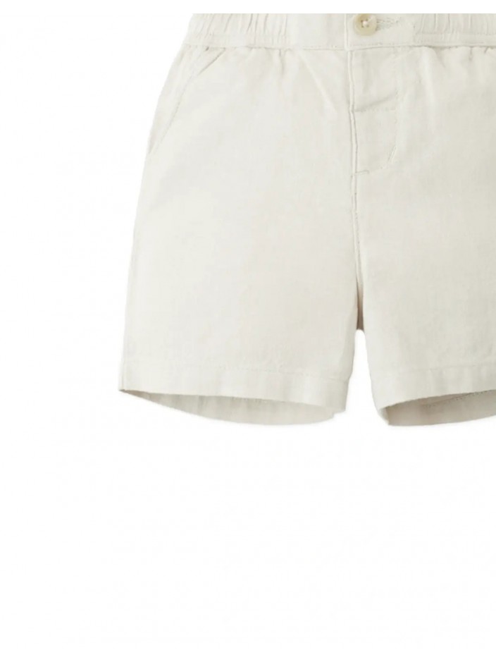 Baby Aryan Cotton-Linen Pull-On Shorts