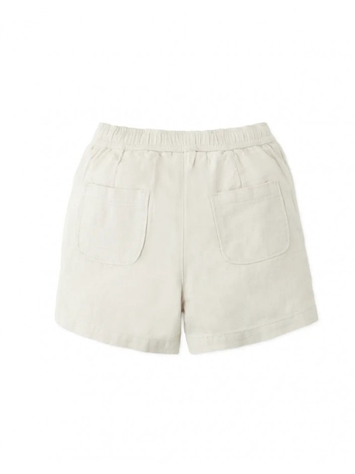 Baby Aryan Cotton-Linen Pull-On Shorts