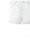 Baby Michi Contrast-Stitch Pull-On Bermuda Shorts