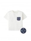 Baby Haruto Sashiko-Inspired Patch Pocket Tee