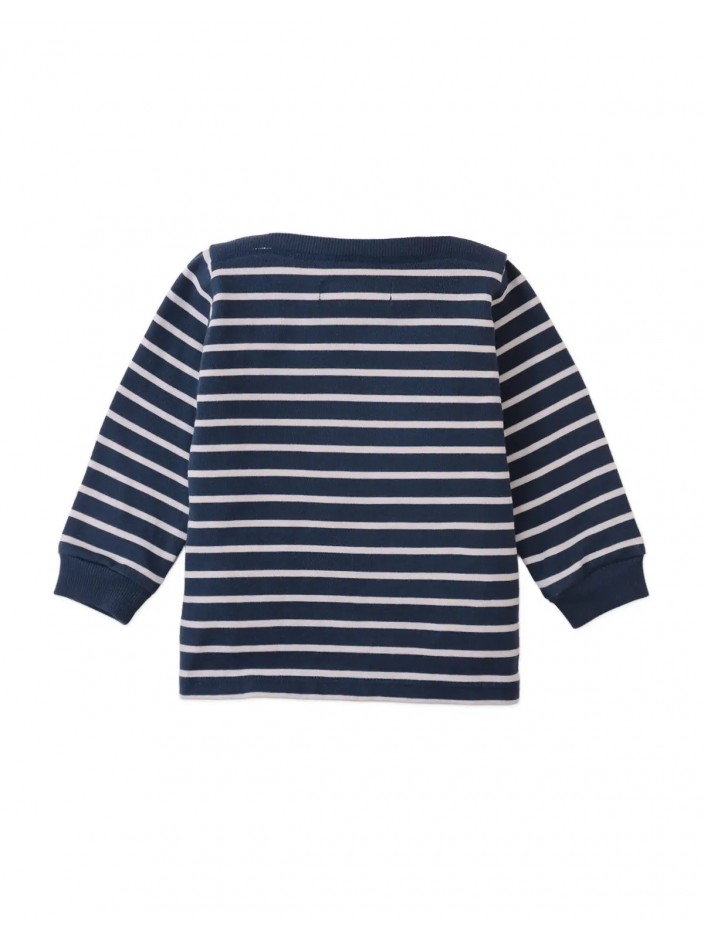 Baby Seth Striped Boat- Neck Tee