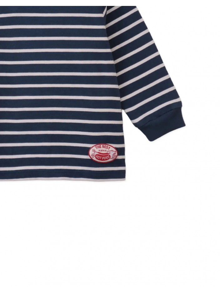 Baby Seth Striped Boat- Neck Tee