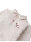 Baby Stefano French Terry Polo Pullover with Chest Dachshund Embroidery
