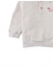 Baby Stefano French Terry Polo Pullover with Chest Dachshund Embroidery