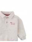 Baby Stefano French Terry Polo Pullover with Chest Dachshund Embroidery