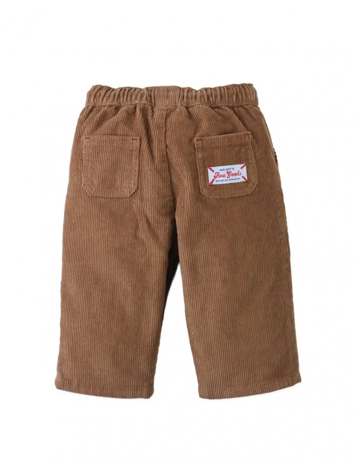 Baby Dominic Pull-On Corduroy Pants with Patch Pockets